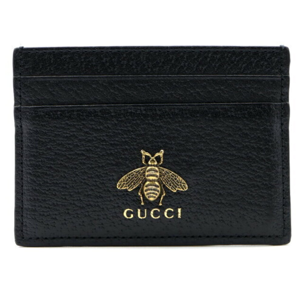 Gucci Bee Motif Wallet Leather Black